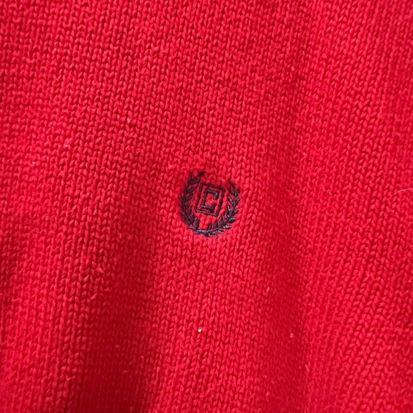 UO Urban Renewal From Vintage Red Chaps Bubble Hem Cropped Jumper Size Large - Picture 3 of 7